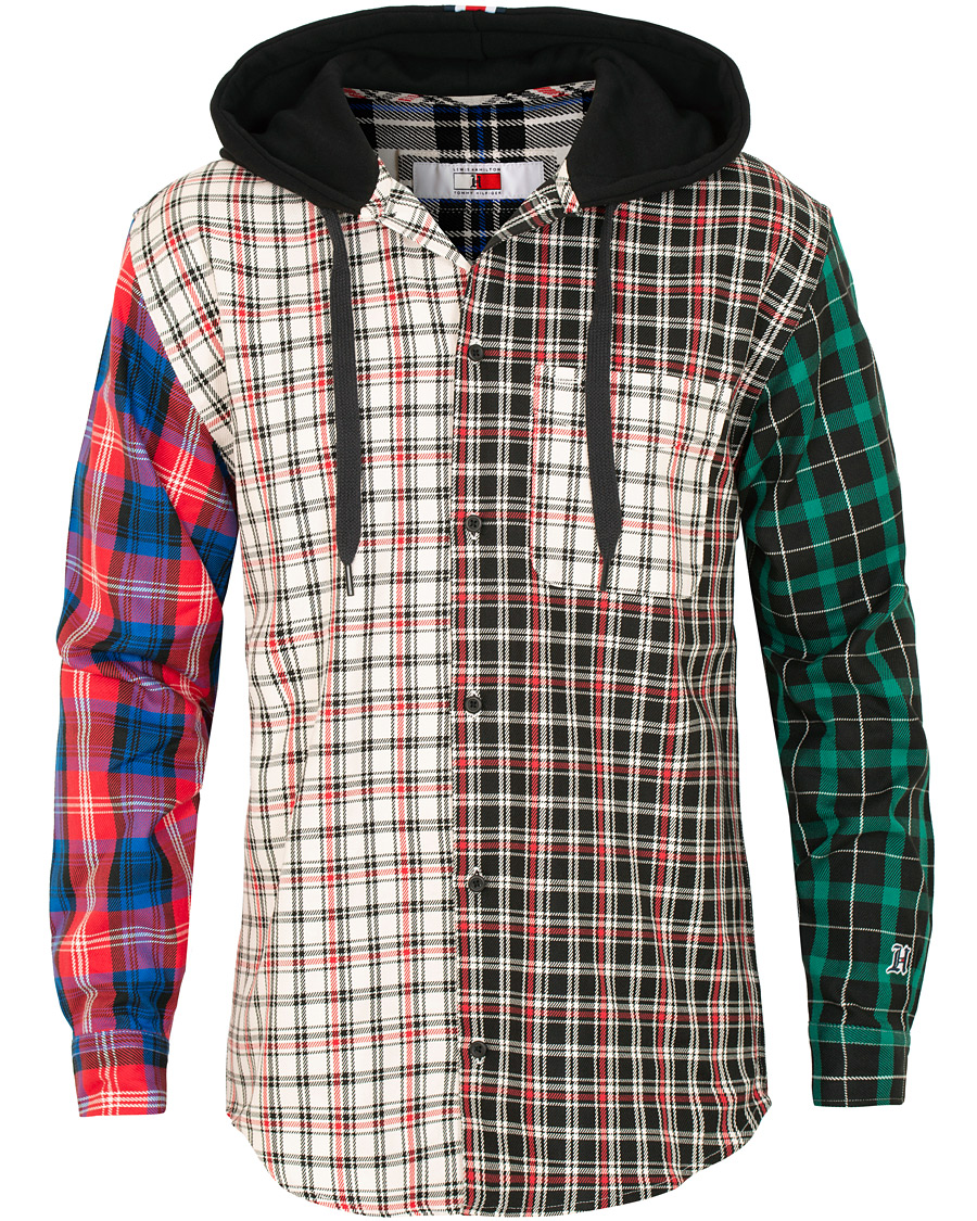 Herre | Trøjer | Tommy Hilfiger | Lewis Hamilton Plaid Hoodie Shirt Barbados Cherry