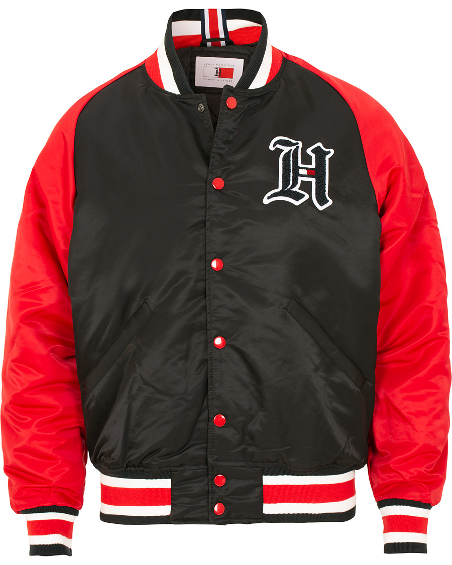 Herre | Jakker | Tommy Hilfiger | Lewis Hamilton Varsity Bomber Jet Black