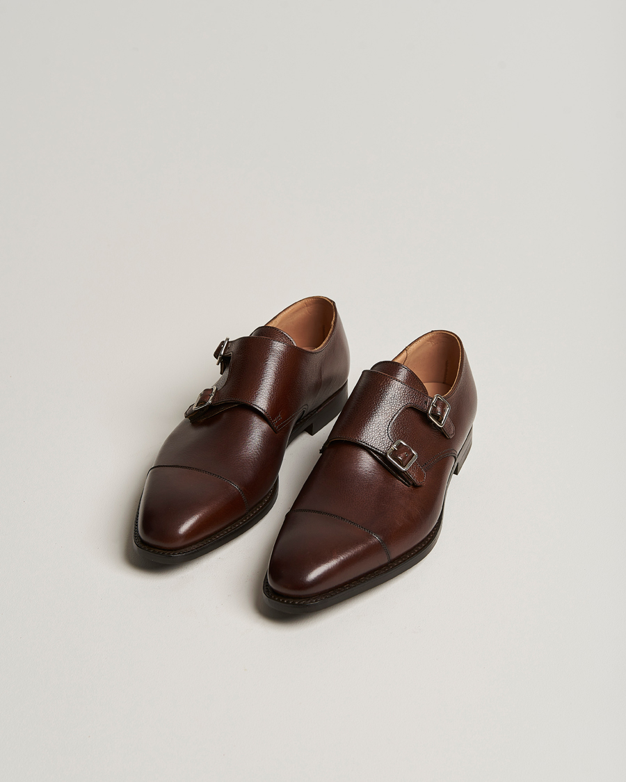 Herre | Crockett & Jones | Crockett & Jones | Lowndes Monkstrap City Sole Dark Brown Calf