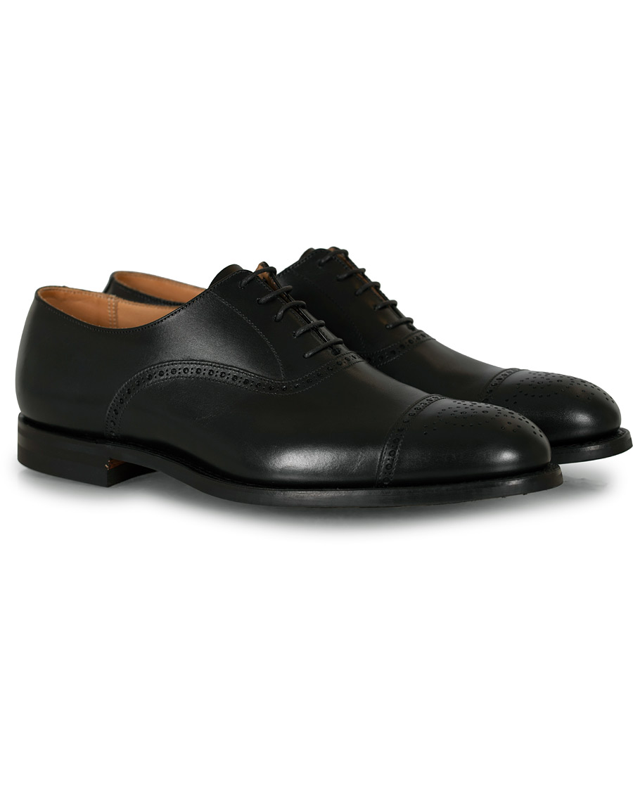 Herre | Crockett & Jones Hatton Brogue City Sole Black Calf | Crockett & Jones | Hatton Brogue City Sole Black Calf