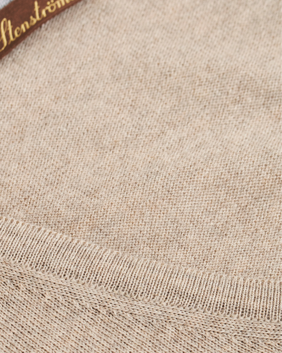 Herre | Trøjer | Stenströms | Merino V- Neck Pullover Beige