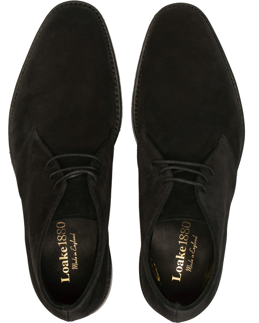 Herre | Loake 1880 Pimlico Chukka Boot Black Suede | Loake 1880 | Pimlico Chukka Boot Black Suede
