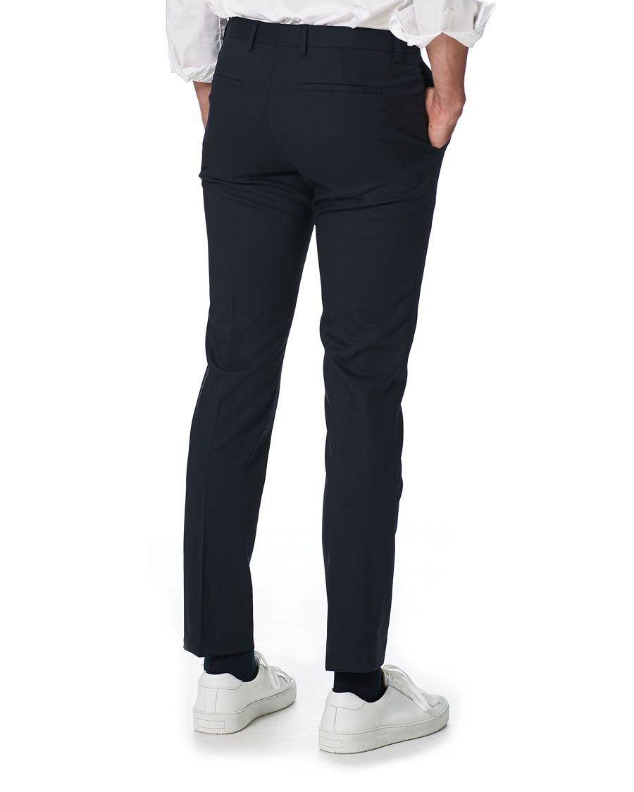 Herre | Bukser | Calvin Klein | Wool Stretch Trousers Midnight Navy