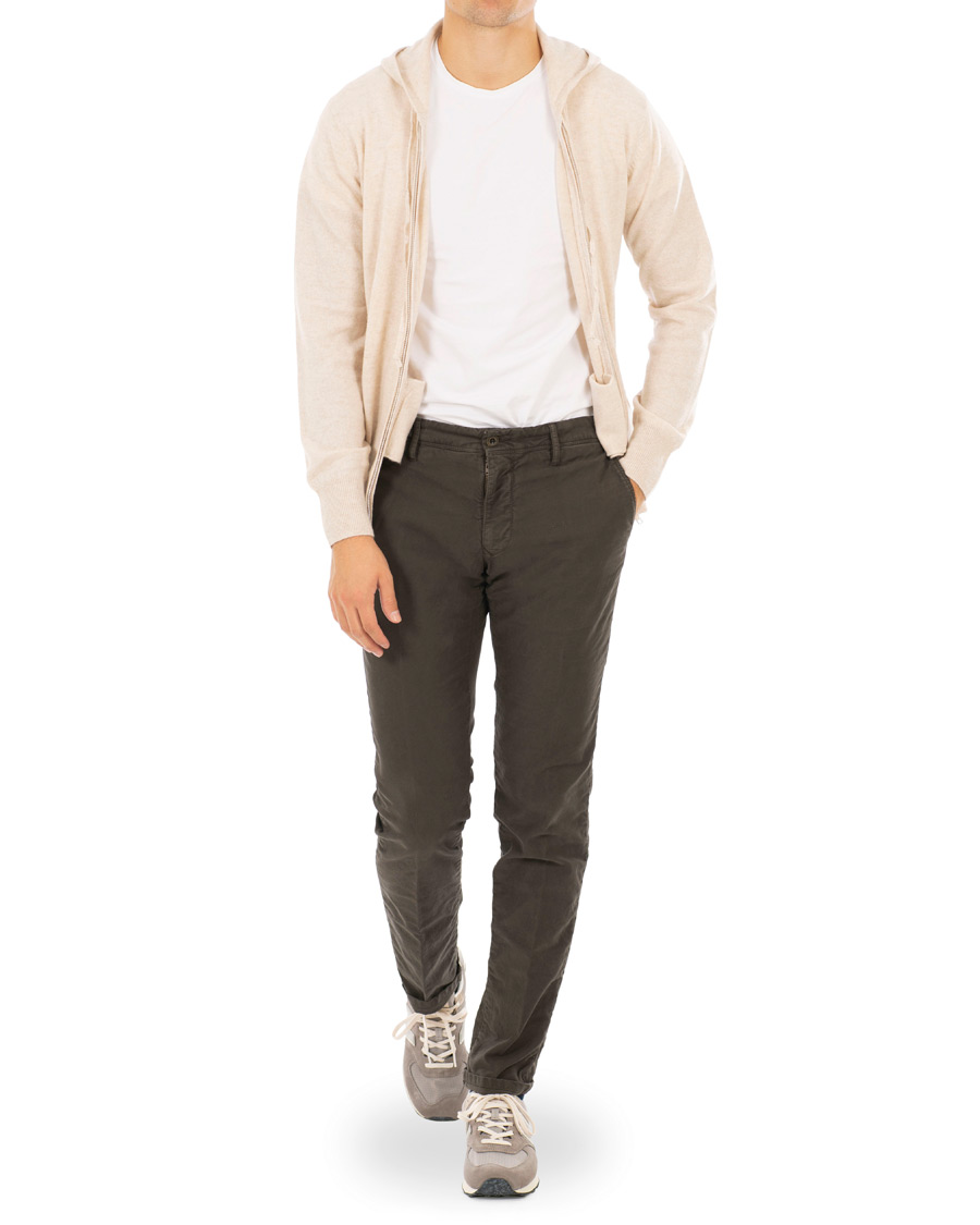 Herre | Trøjer | Soft Goat | Cashmere Full-zip Hoodie Beige