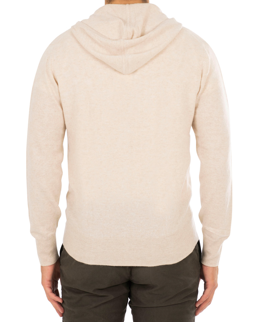 Herre | Trøjer | Soft Goat | Cashmere Full-zip Hoodie Beige