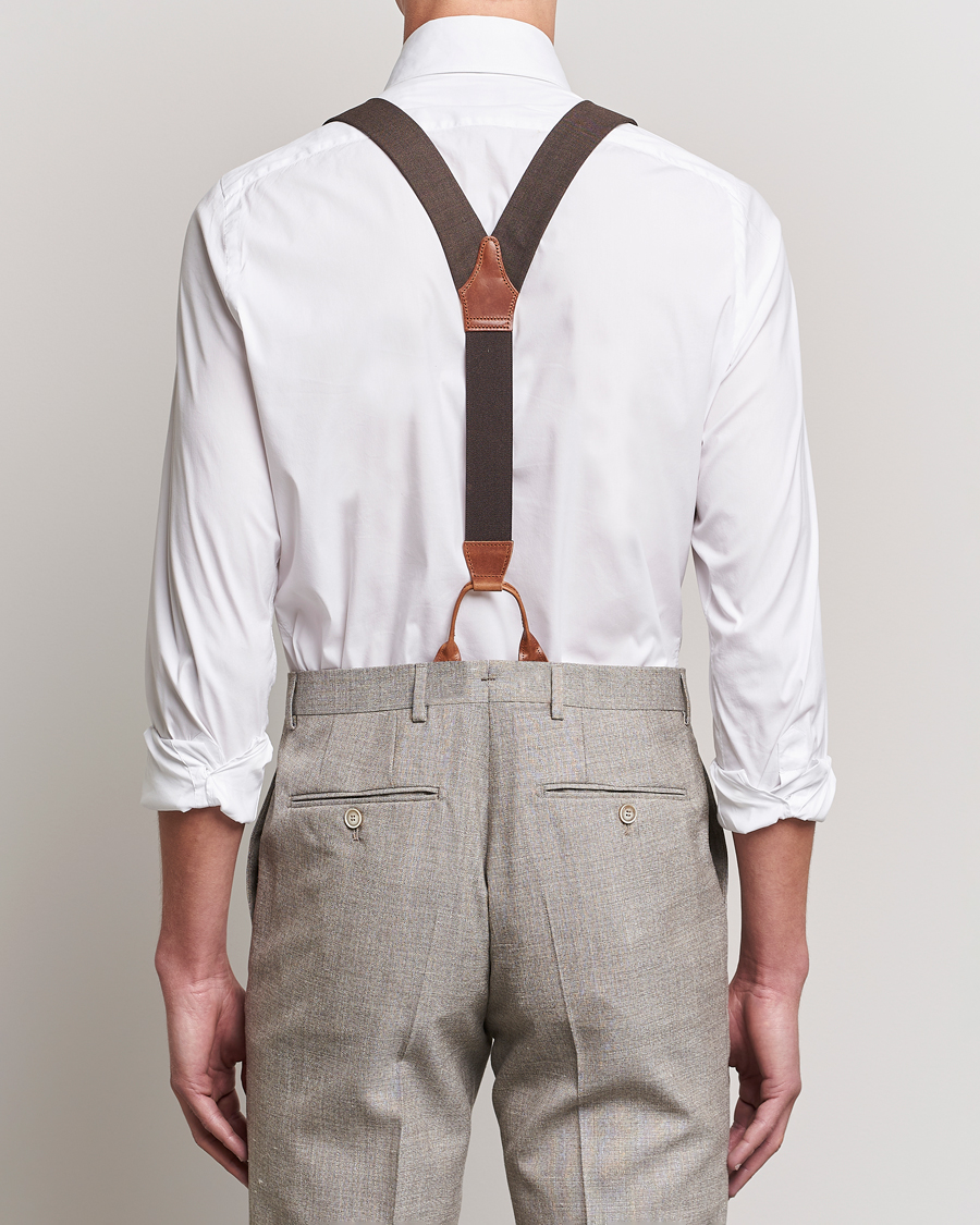 Herre | Albert Thurston Fresco Braces 38mm Brown | Albert Thurston | Fresco Braces 38mm Brown