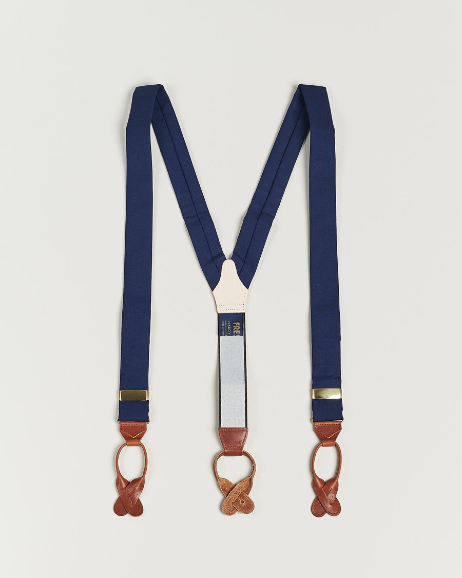 Herre | Albert Thurston Fresco Braces 38mm Royal Blue | Albert Thurston | Fresco Braces 38mm Royal Blue