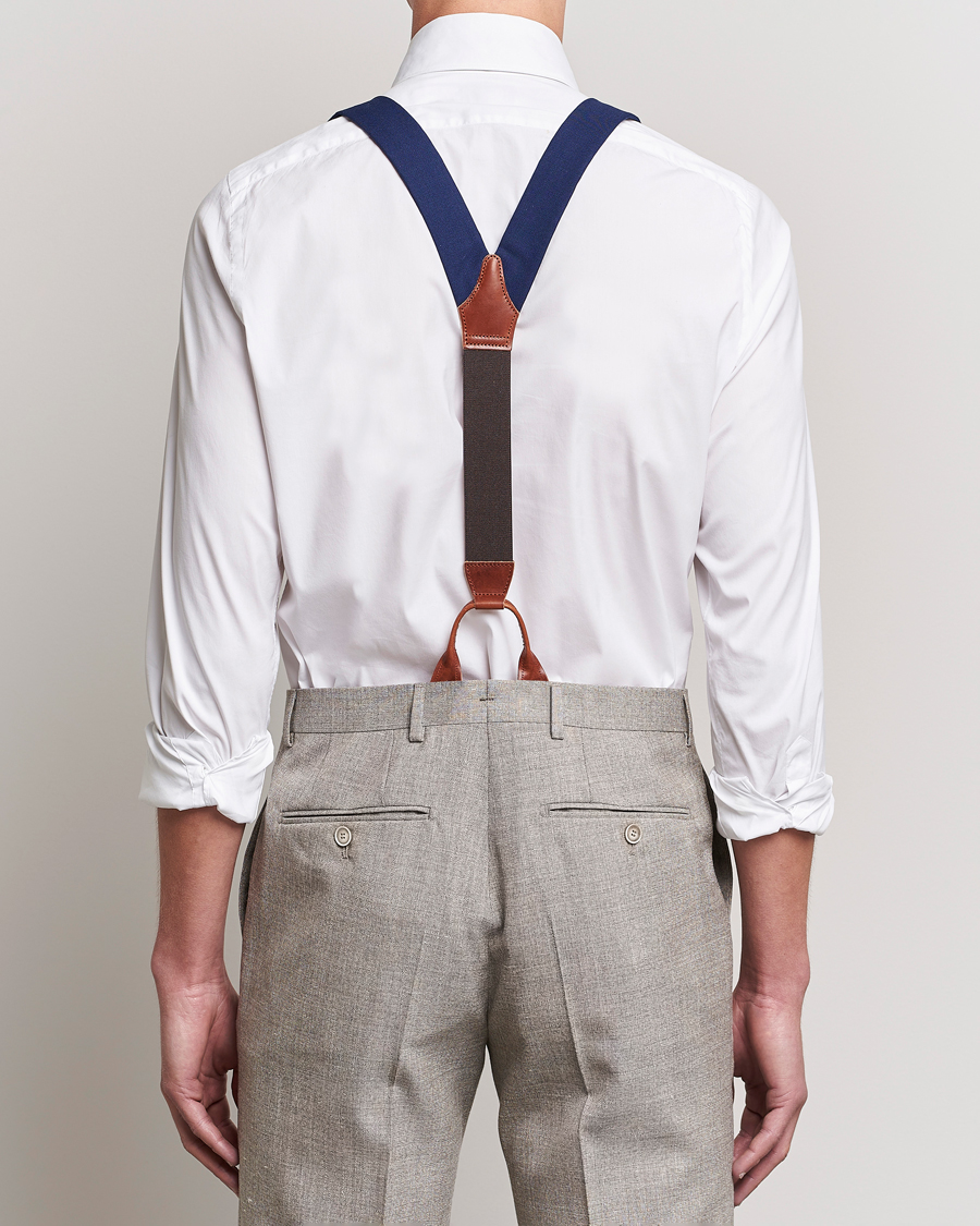 Herre | Albert Thurston Fresco Braces 38mm Royal Blue | Albert Thurston | Fresco Braces 38mm Royal Blue