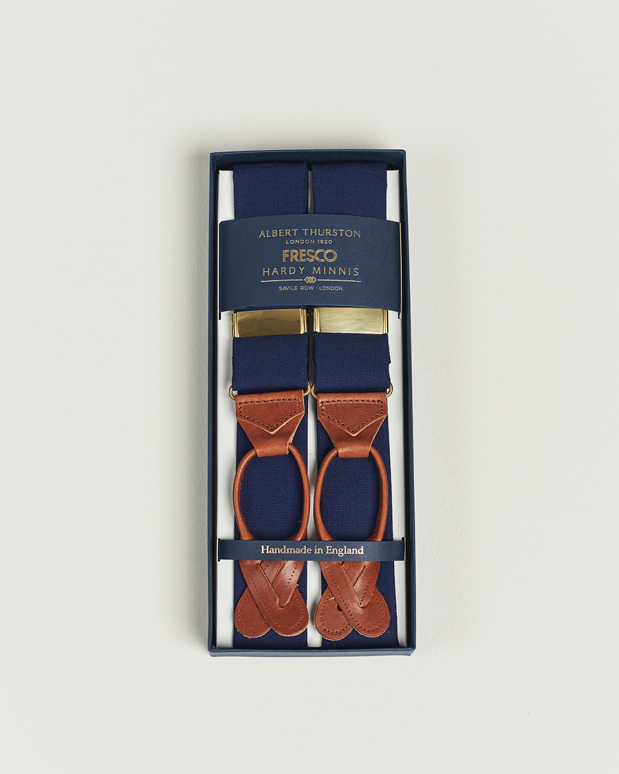 Herre | Albert Thurston Fresco Braces 38mm Royal Blue | Albert Thurston | Fresco Braces 38mm Royal Blue
