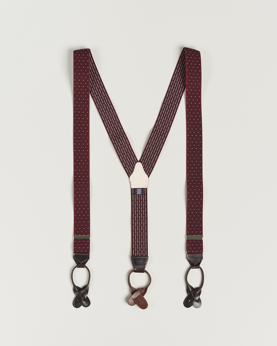 Herre |  | Albert Thurston | Elastic Dot Braces 35mm Wine