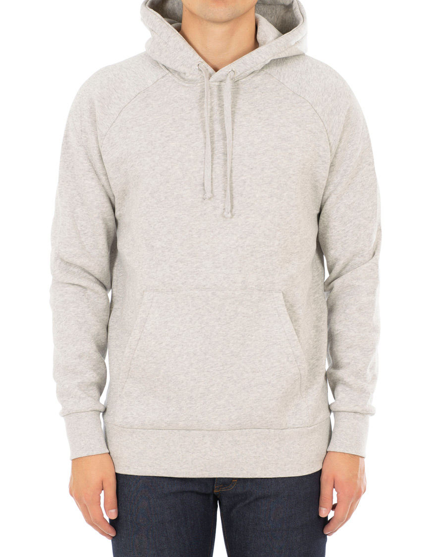 Herre | Trøjer | A Day's March | Hoodie Sweatshirt Grey Melange