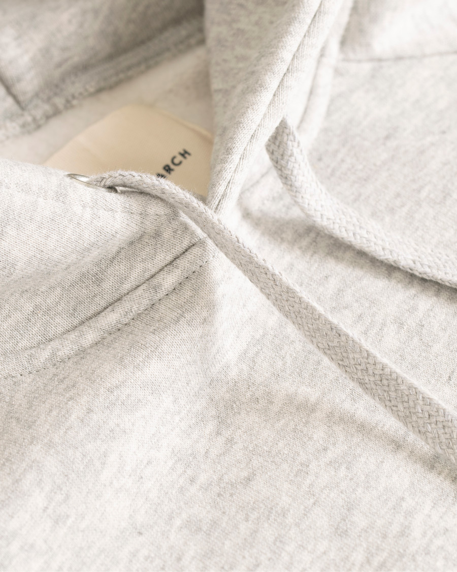 Herre | Trøjer | A Day's March | Hoodie Sweatshirt Grey Melange