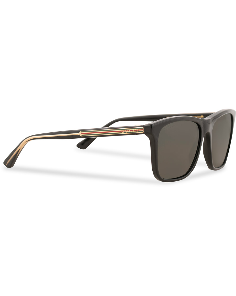 glas hit Dolke Gucci GG0381S Sunglasses Black/Grey - CareOfCarl.dk