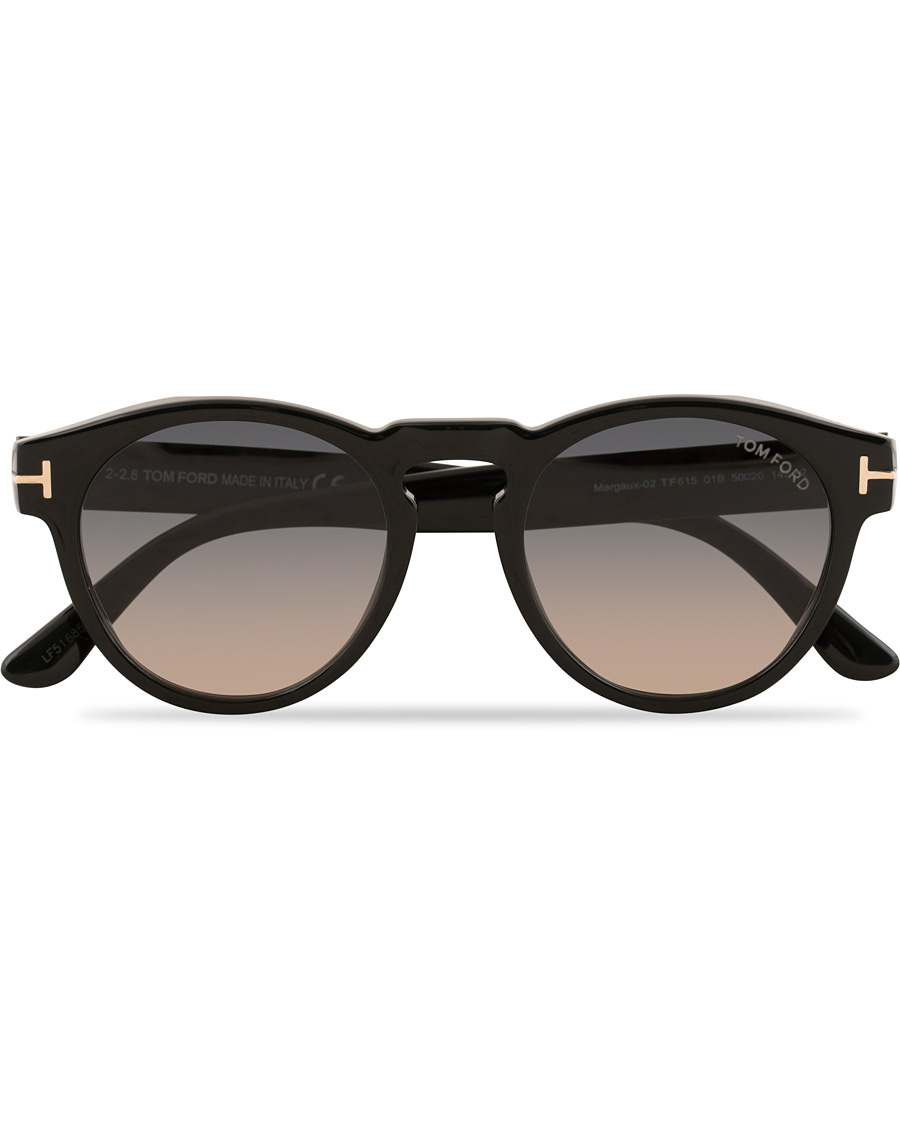 Herre | Solbriller | Tom Ford | Margaux FT0615 Sunglasses Shiny Black/Smoke