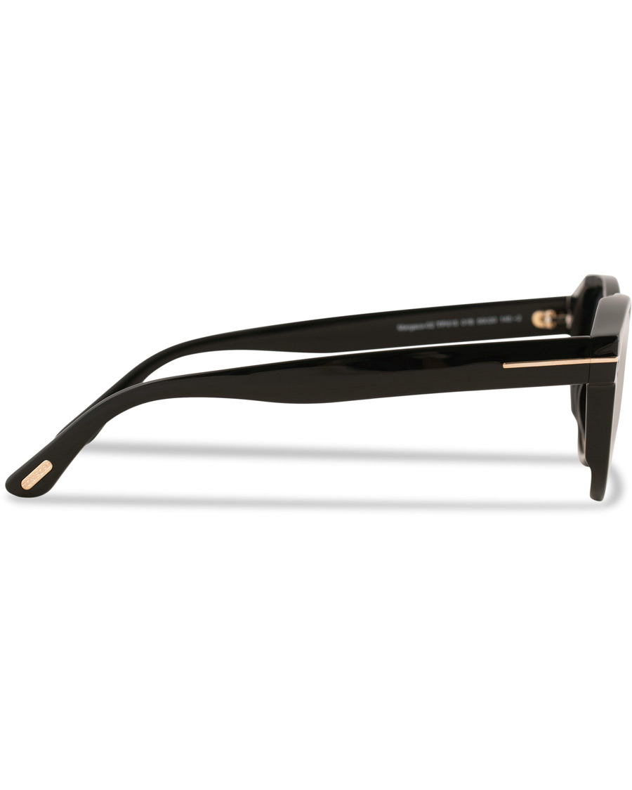 Herre | Solbriller | Tom Ford | Margaux FT0615 Sunglasses Shiny Black/Smoke
