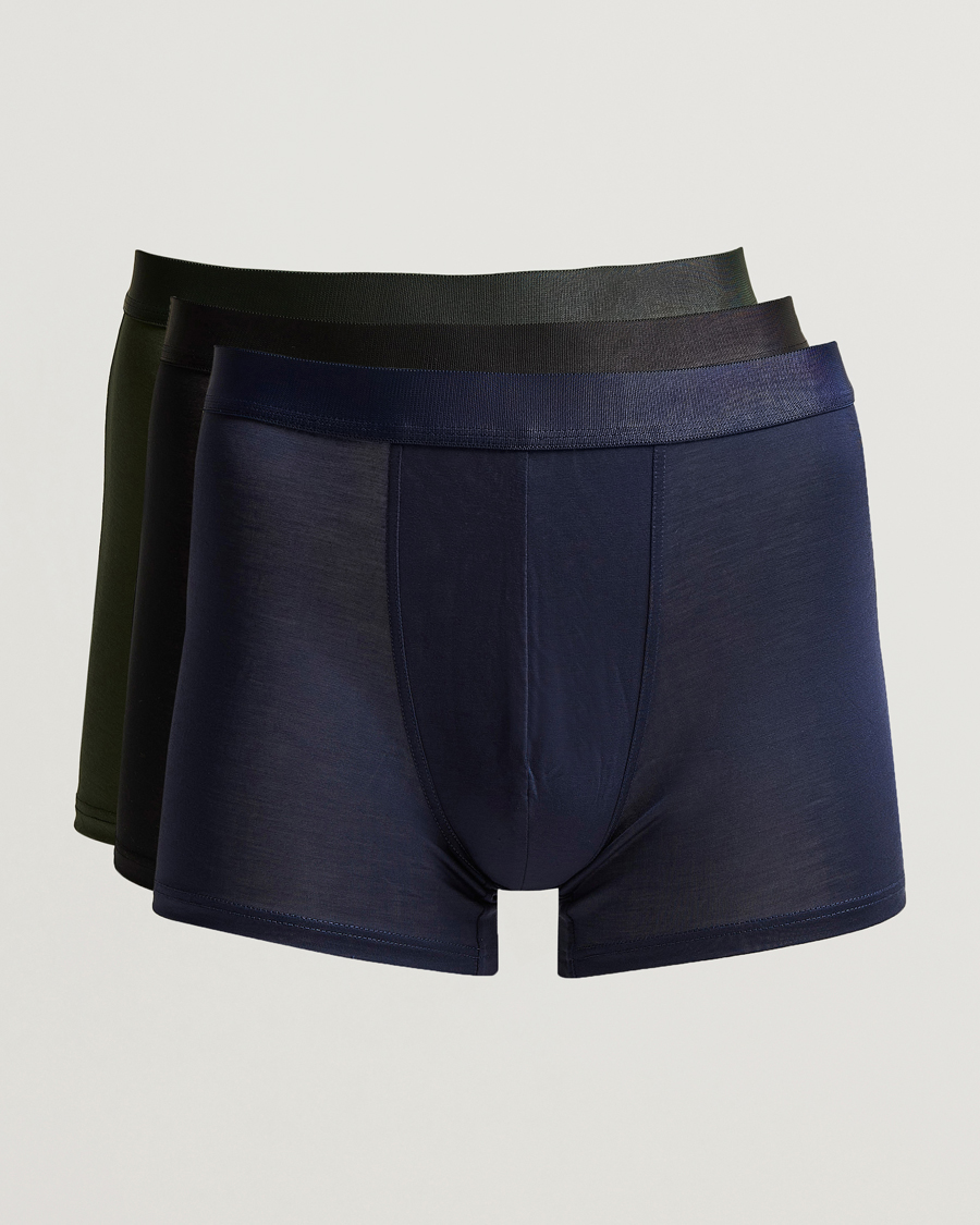 Herre | Undertøj | CDLP | 3-Pack Boxer Briefs Black/Army Green/Navy