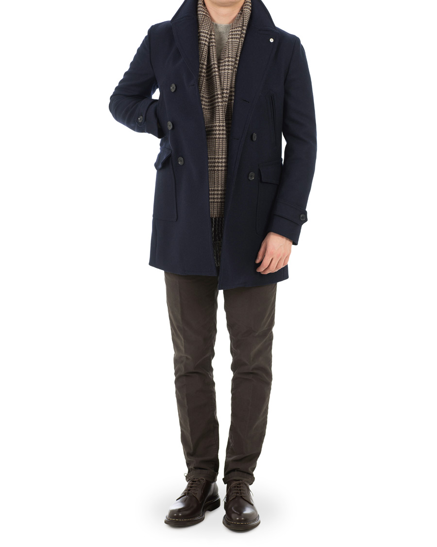 Herre | Jakker | L.B.M. 1911 | Classic Wool Peacoat Navy
