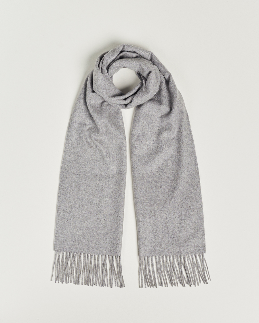 Herre |  | Piacenza Cashmere | Cashmere Scarf Light Grey