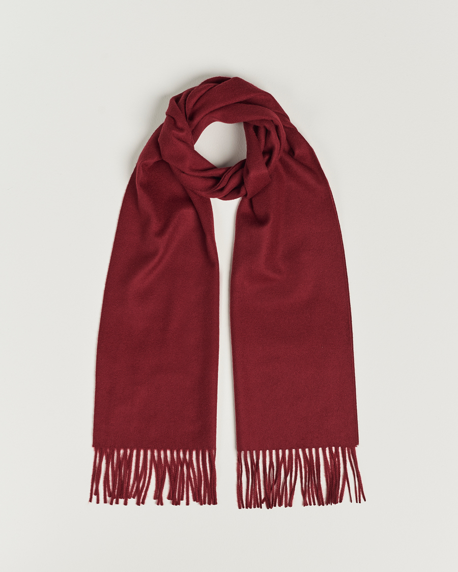 Herre | Halstørklæder | Piacenza Cashmere | Cashmere Scarf Burgundy