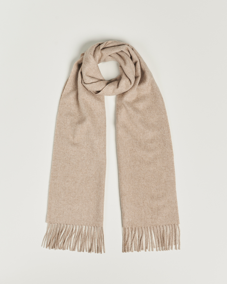 Herre | Halstørklæder | Piacenza Cashmere | Cashmere Scarf Light Beige
