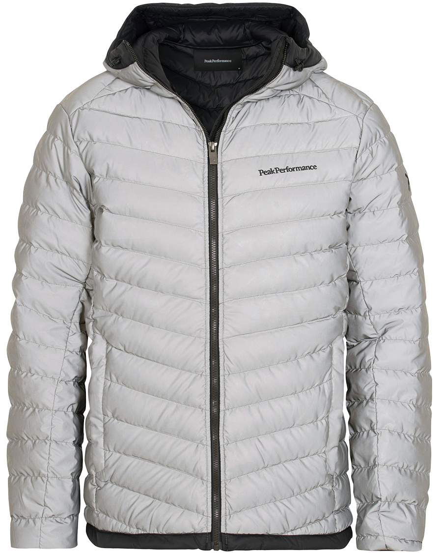 Peak Performance Frost Down Hood Reflective Jacket Silver