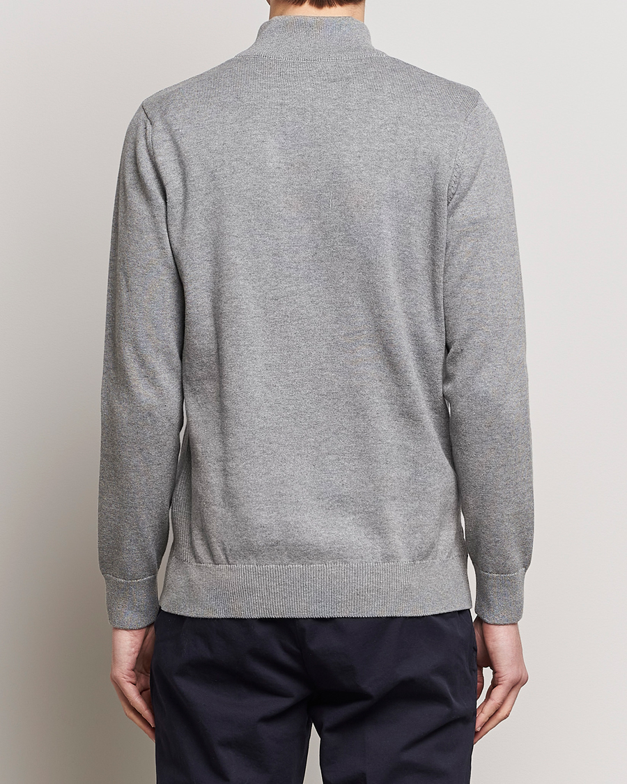 Herre | Trøjer | Barbour Lifestyle | Cotton Half Zip Grey Marl