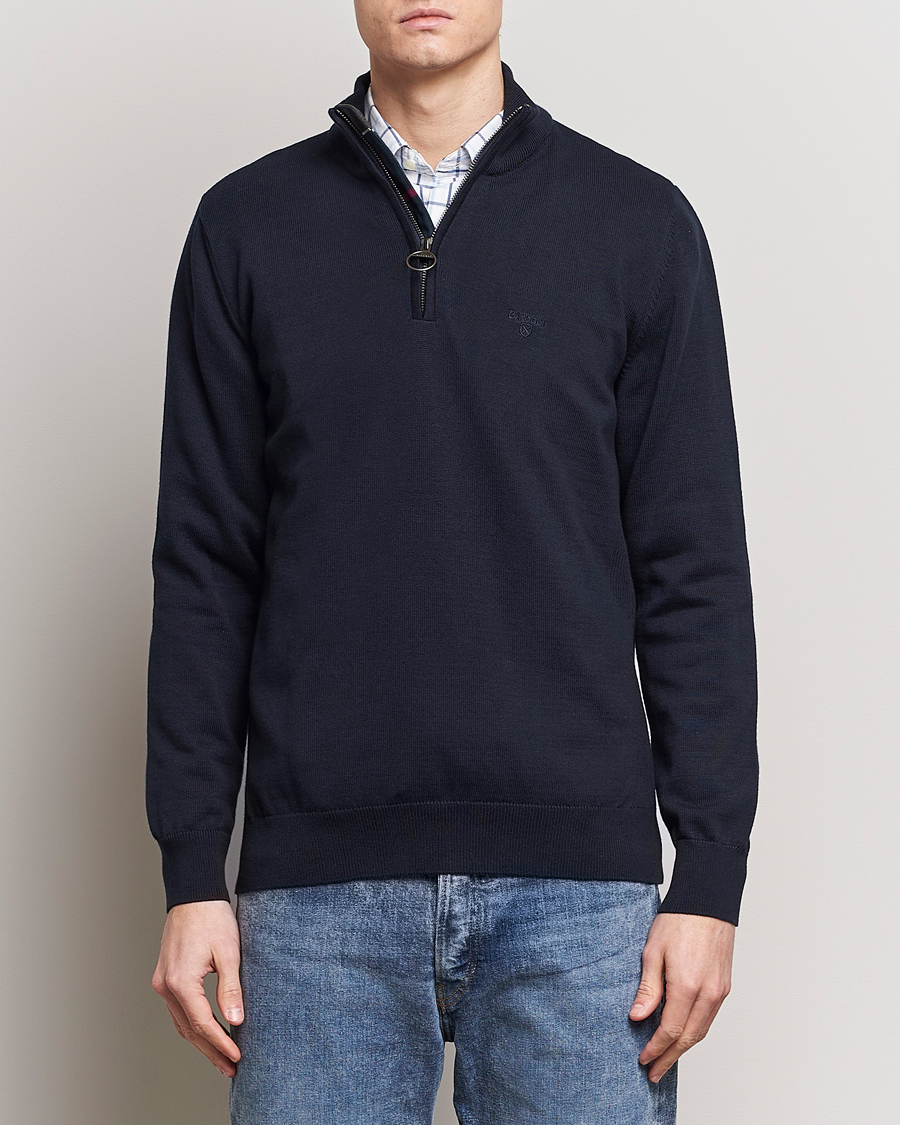 Herre | Barbour Lifestyle | Barbour Lifestyle | Cotton Half Zip Navy