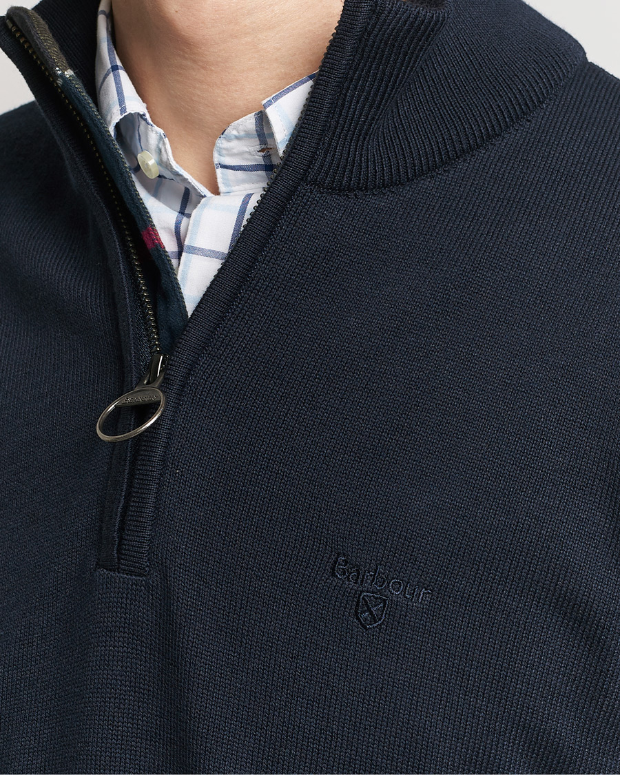 Herre | Trøjer | Barbour Lifestyle | Cotton Half Zip Navy