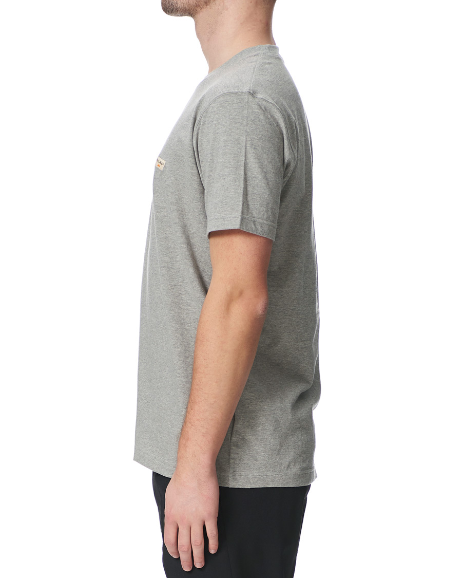 Herre | T-Shirts | Nudie Jeans | Daniel Logo Tee Grey Melange