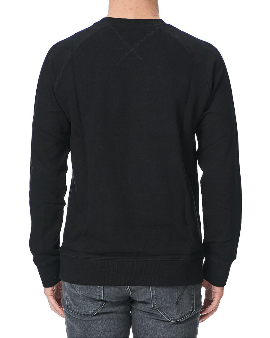 Herre | Trøjer | Nudie Jeans | Samuel Logo Crew Neck Sweatshirt Black