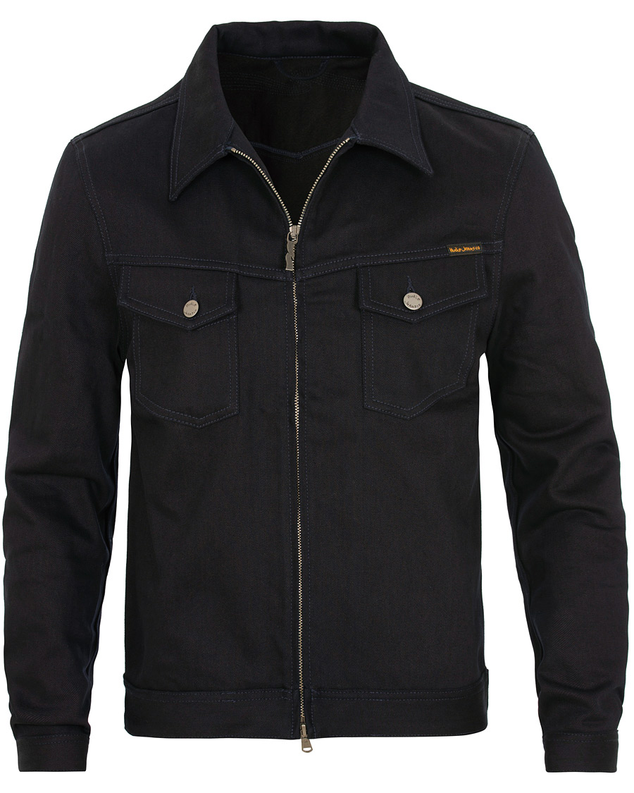 Nudie Jeans Kenny Zip Jeans Jacket Indigo - CareOfCarl.dk