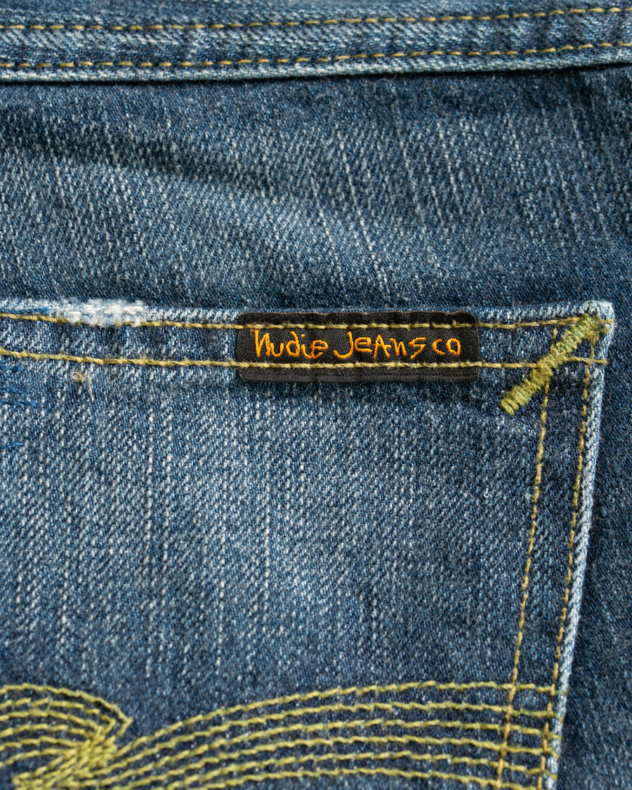 Herre | Jeans | Nudie Jeans | Green Collection Sleepy Sixten Jeans Authentic Green