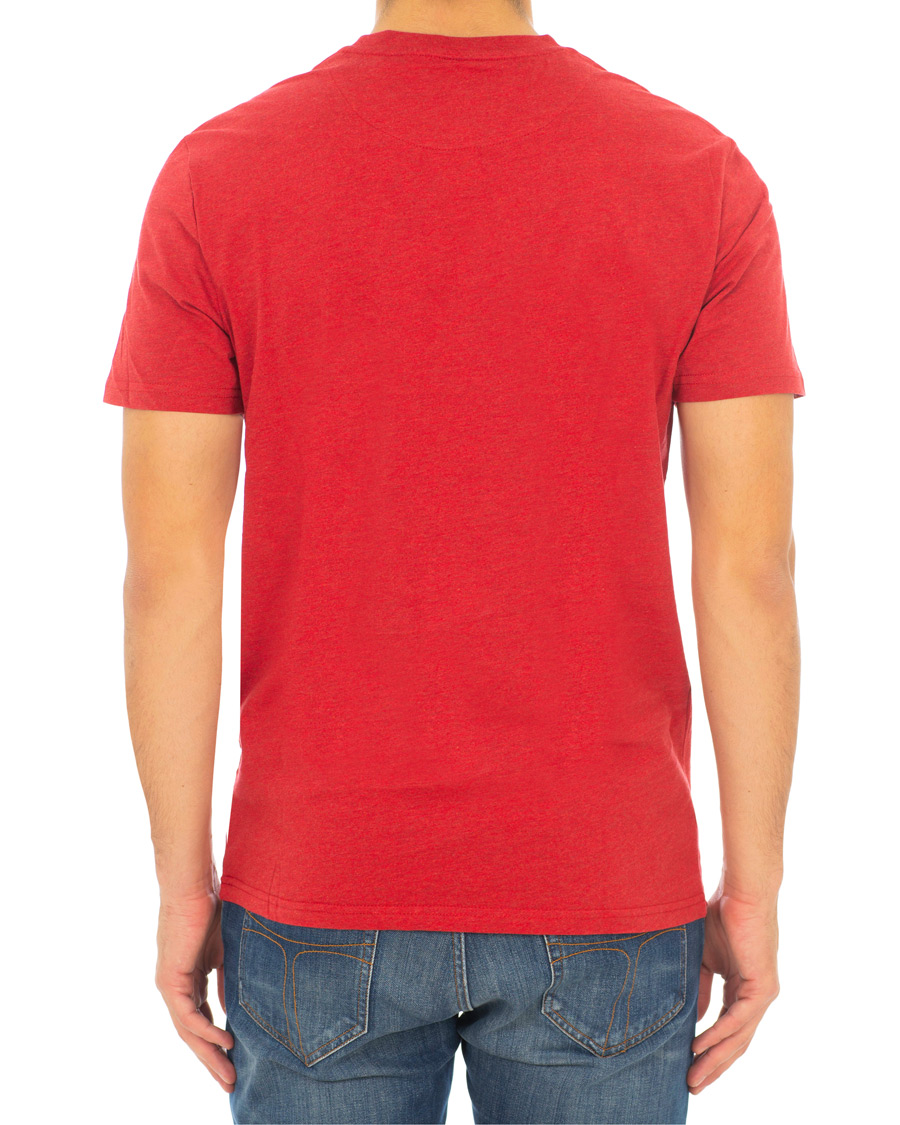 Herre | T-Shirts | Lyle & Scott | Garment Dyed T-Shirt Dark Red Marl