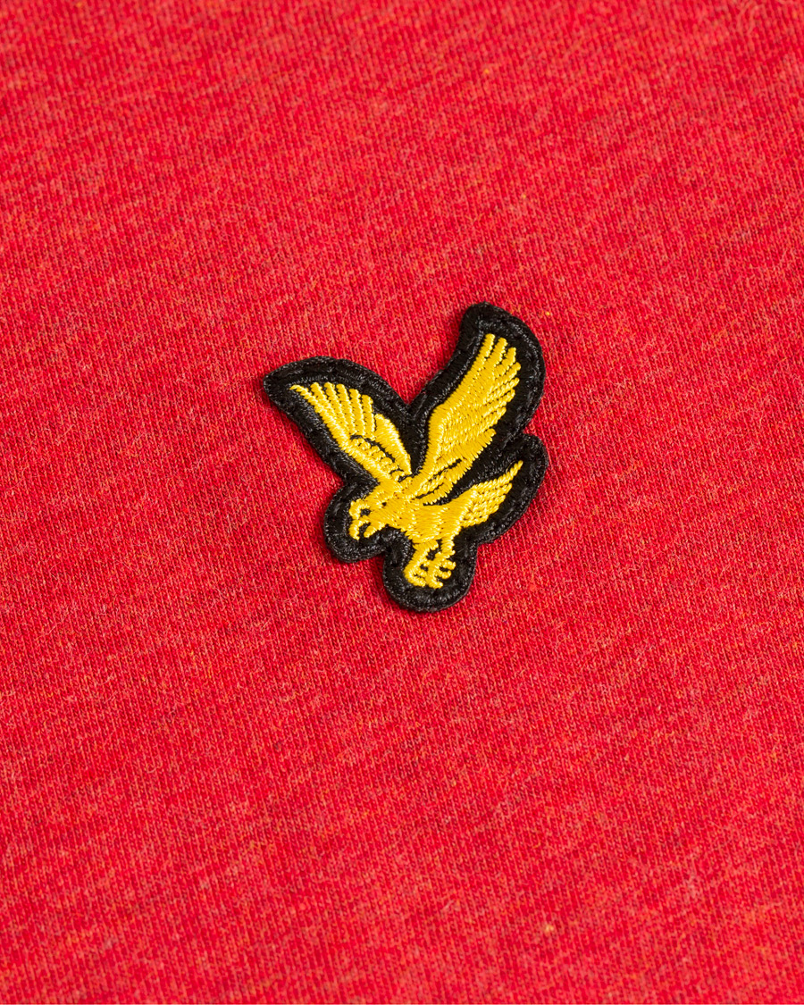 Herre | T-Shirts | Lyle & Scott | Garment Dyed T-Shirt Dark Red Marl