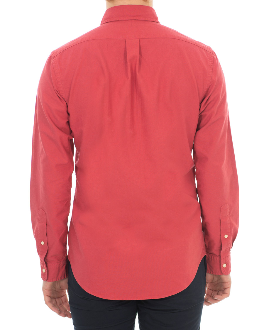 Herre | Skjorter | Polo Ralph Lauren | Slim Fit Garment Dyed Oxford Shirt Chilli Pepper