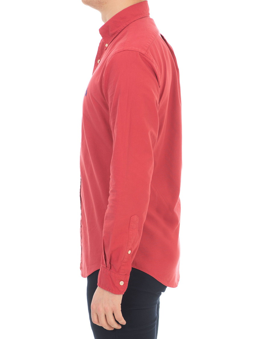 Herre | Skjorter | Polo Ralph Lauren | Slim Fit Garment Dyed Oxford Shirt Chilli Pepper