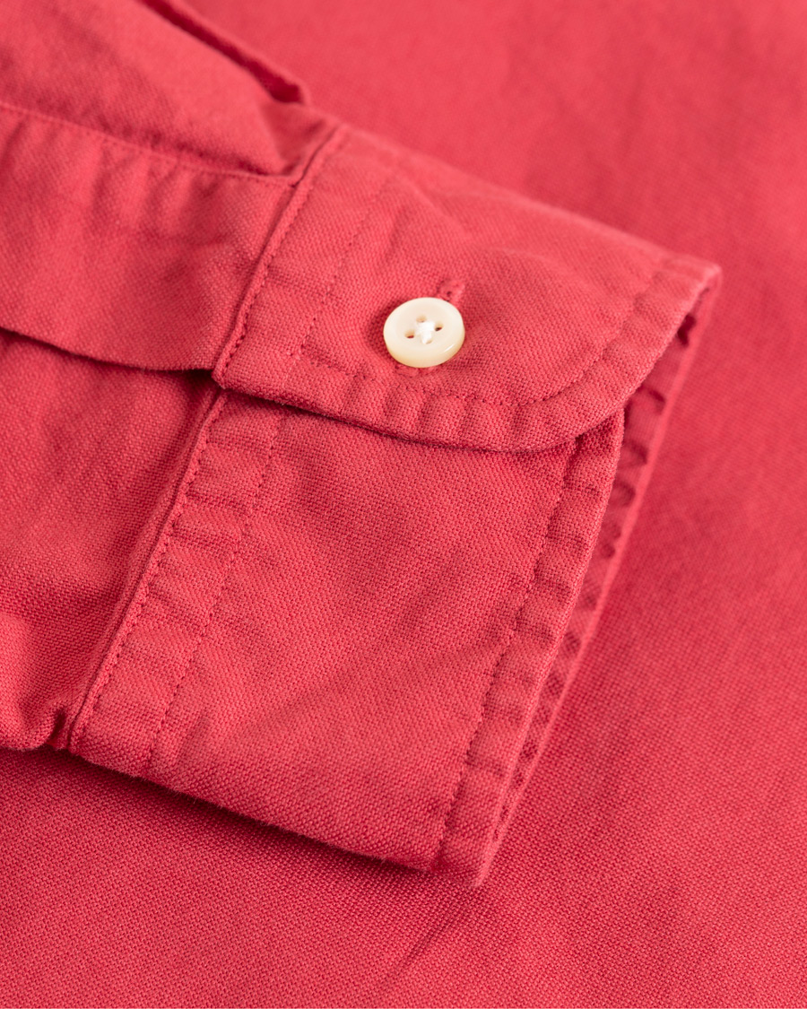 Herre | Skjorter | Polo Ralph Lauren | Slim Fit Garment Dyed Oxford Shirt Chilli Pepper