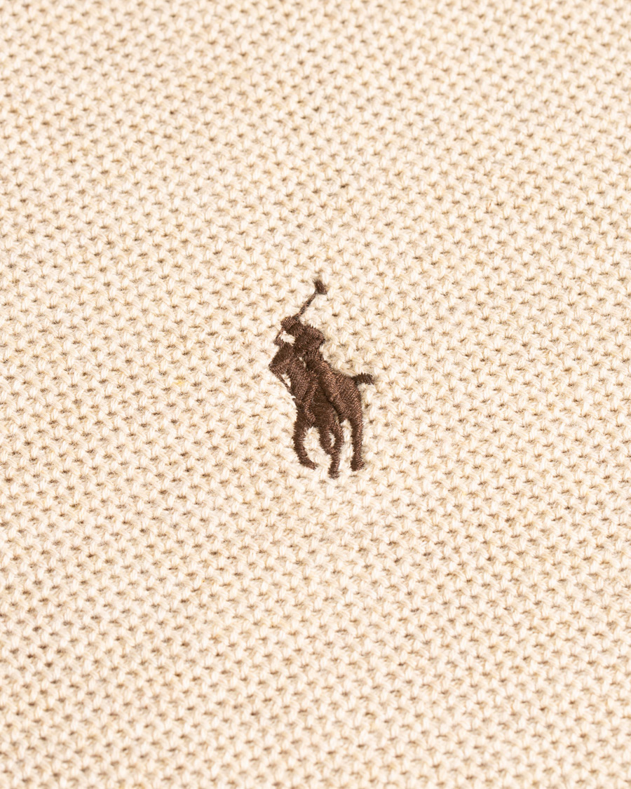 Herre | Trøjer | Polo Ralph Lauren | Texture Half Zip Oatmeal Heather