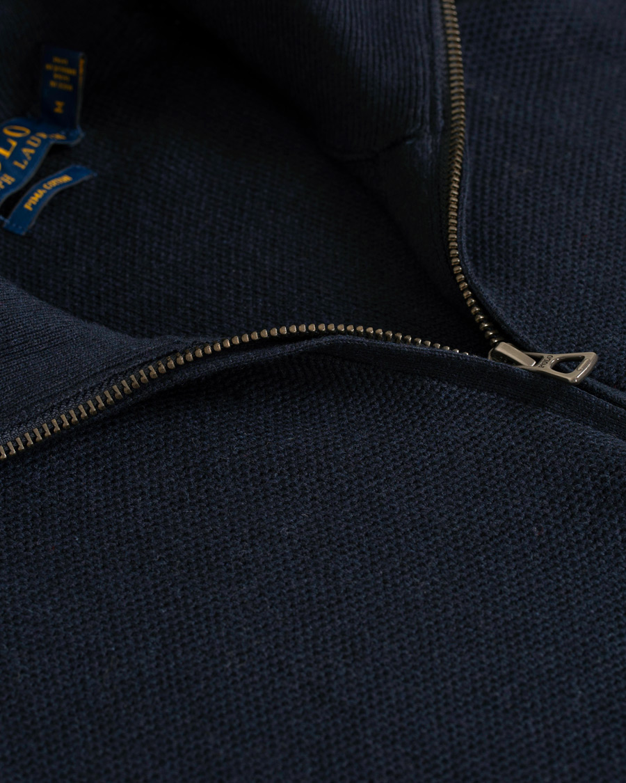 Herre | Trøjer | Polo Ralph Lauren | Texture  Half Zip Navy Heather