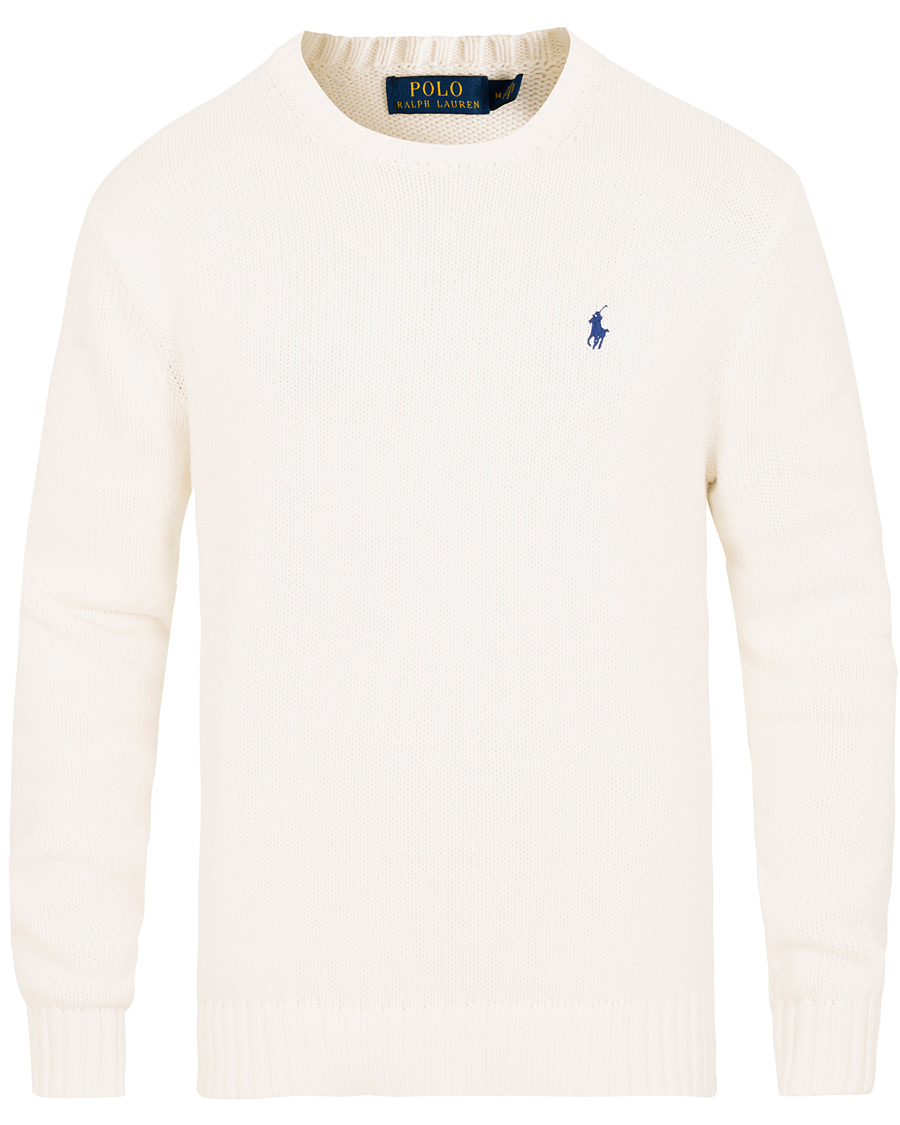 Herre | Trøjer | Polo Ralph Lauren | Crisby Cotton Crew Neck White