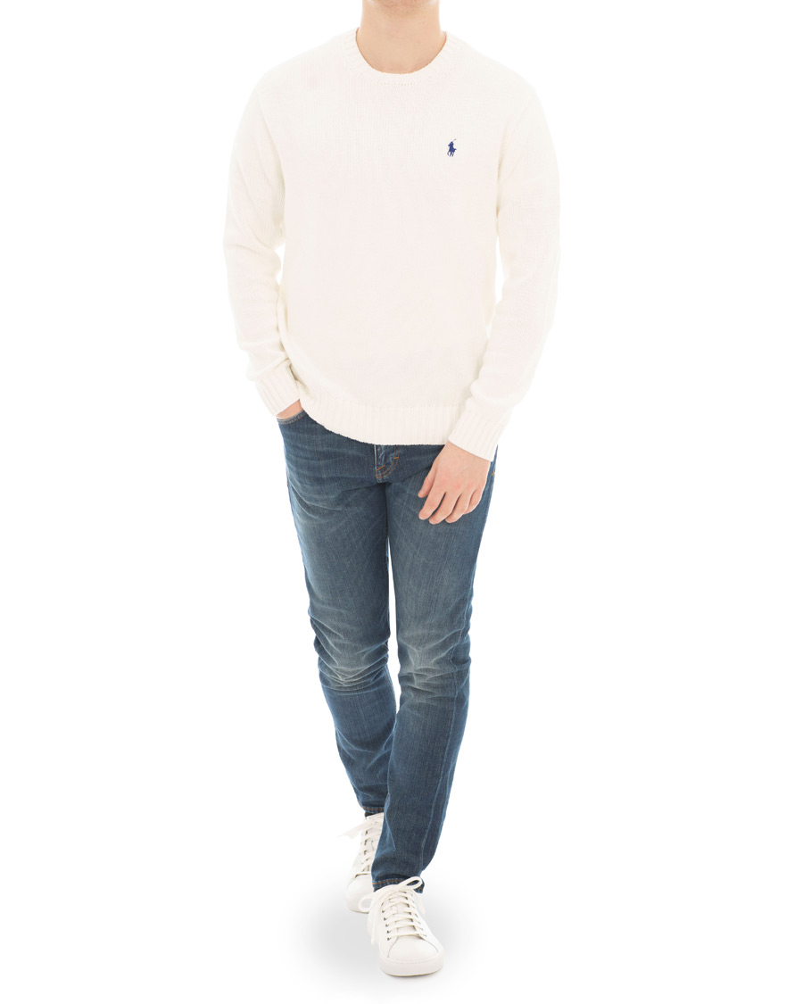 Herre | Trøjer | Polo Ralph Lauren | Crisby Cotton Crew Neck White