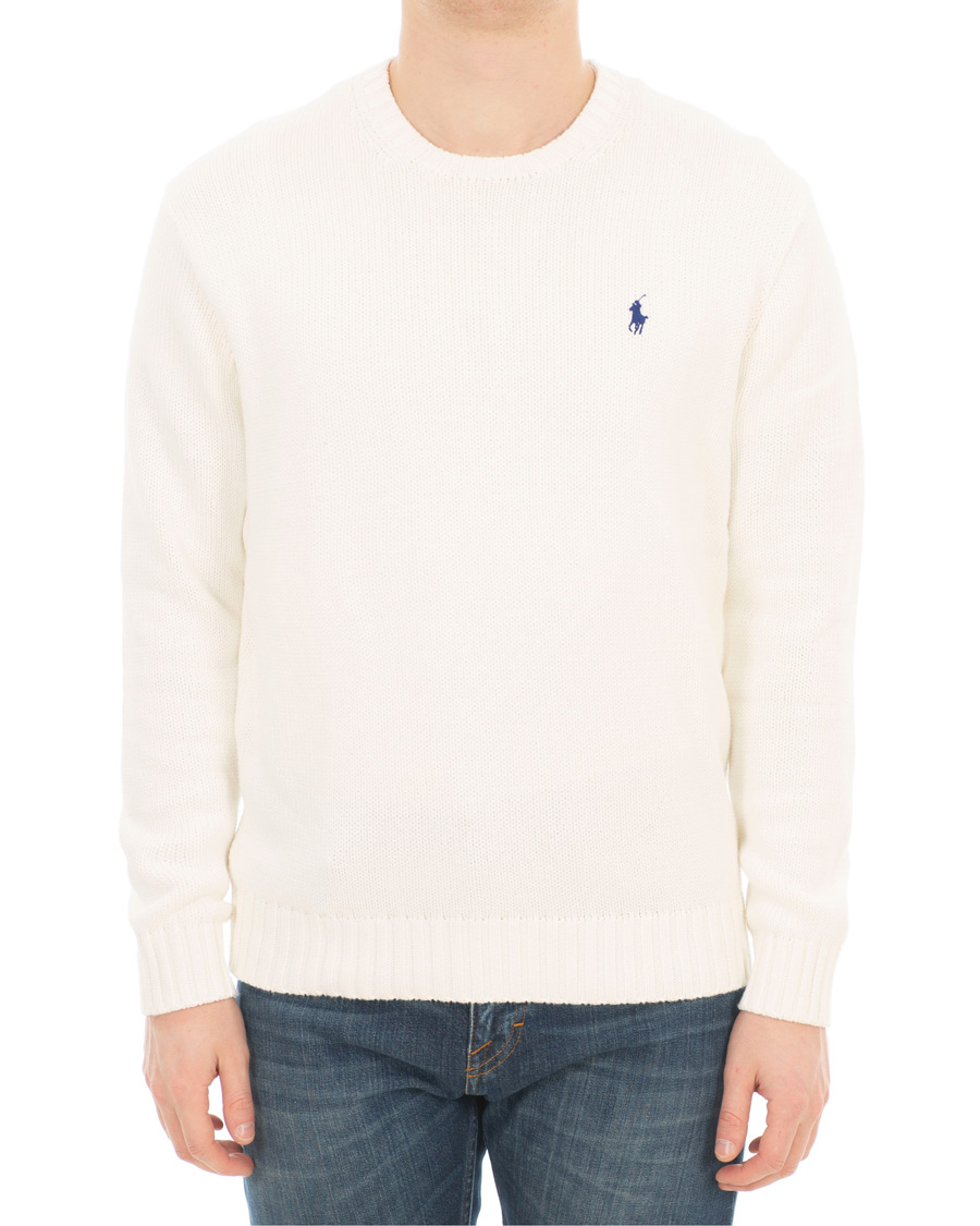 Herre | Trøjer | Polo Ralph Lauren | Crisby Cotton Crew Neck White