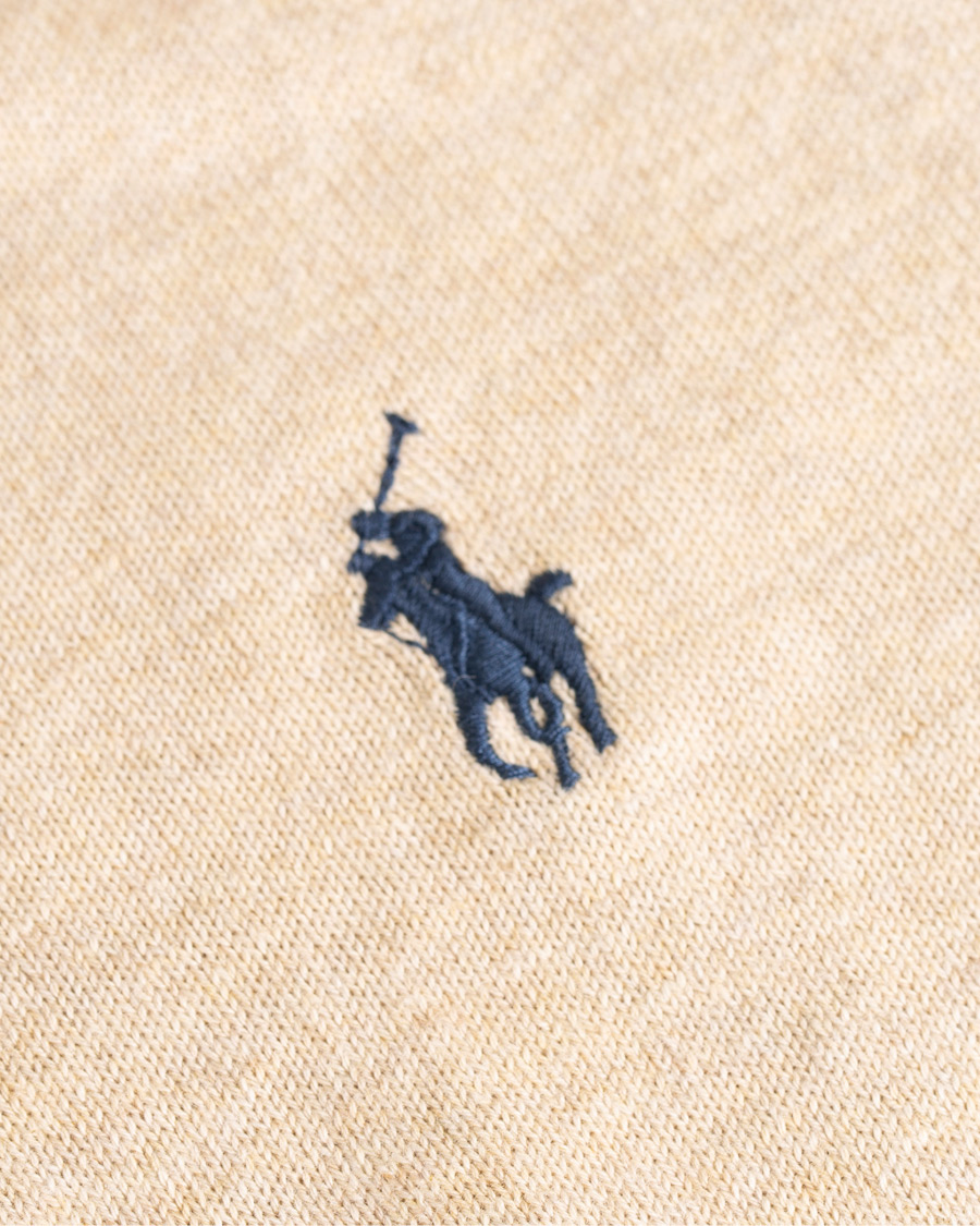 Herre | Trøjer | Polo Ralph Lauren | Pima Cotton Crew Neck Pullover Sand Heather