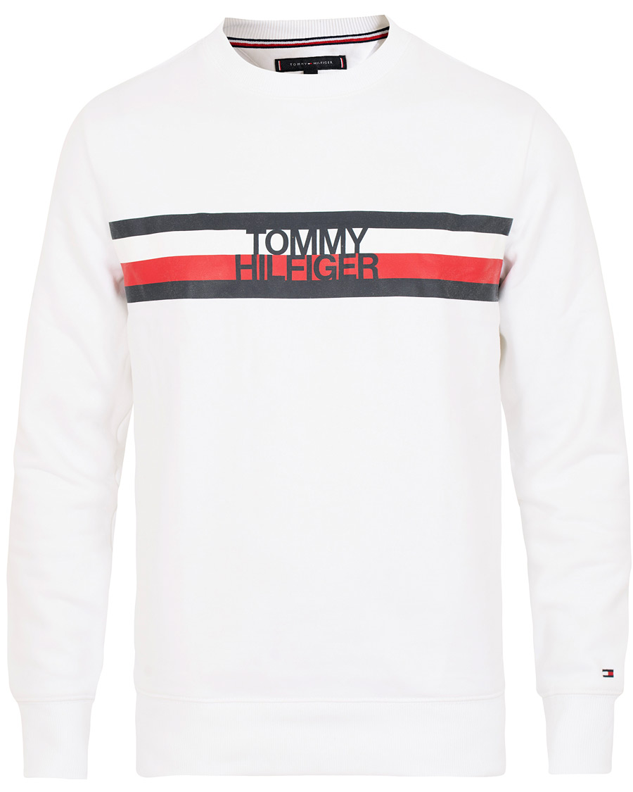 Herre | Trøjer | Tommy Hilfiger | Logo Sweatshirt Bright White