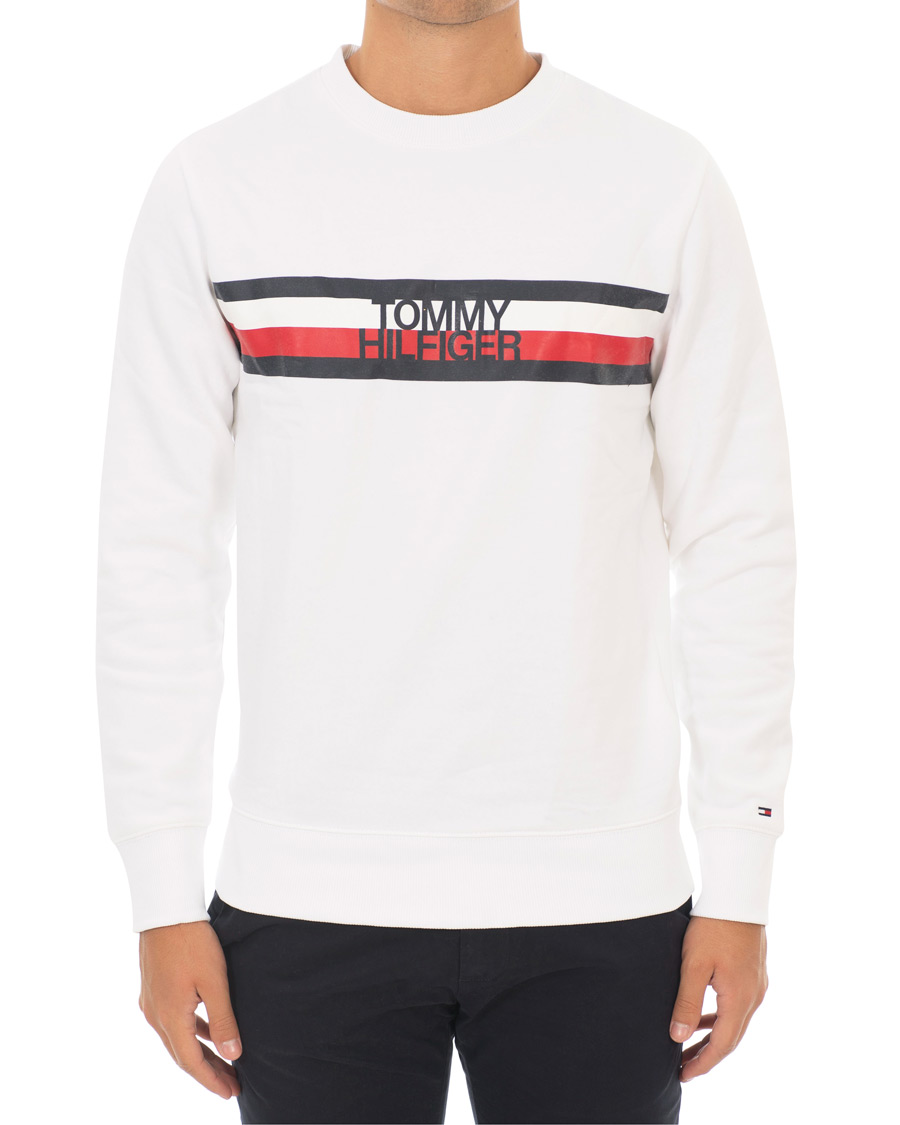Herre | Trøjer | Tommy Hilfiger | Logo Sweatshirt Bright White