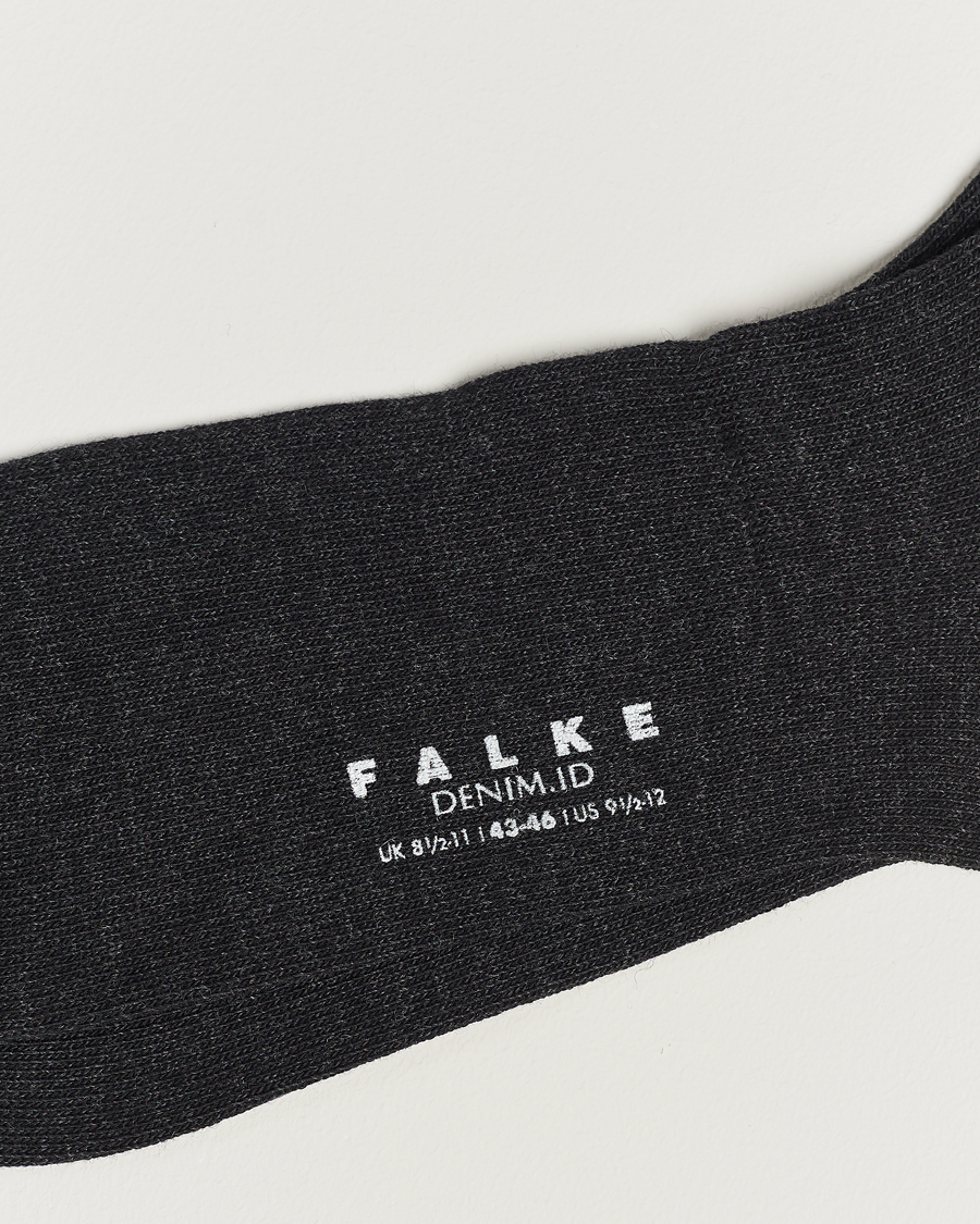 Herre | Undertøj | Falke | Denim ID Jeans Socks Anthracite Melange