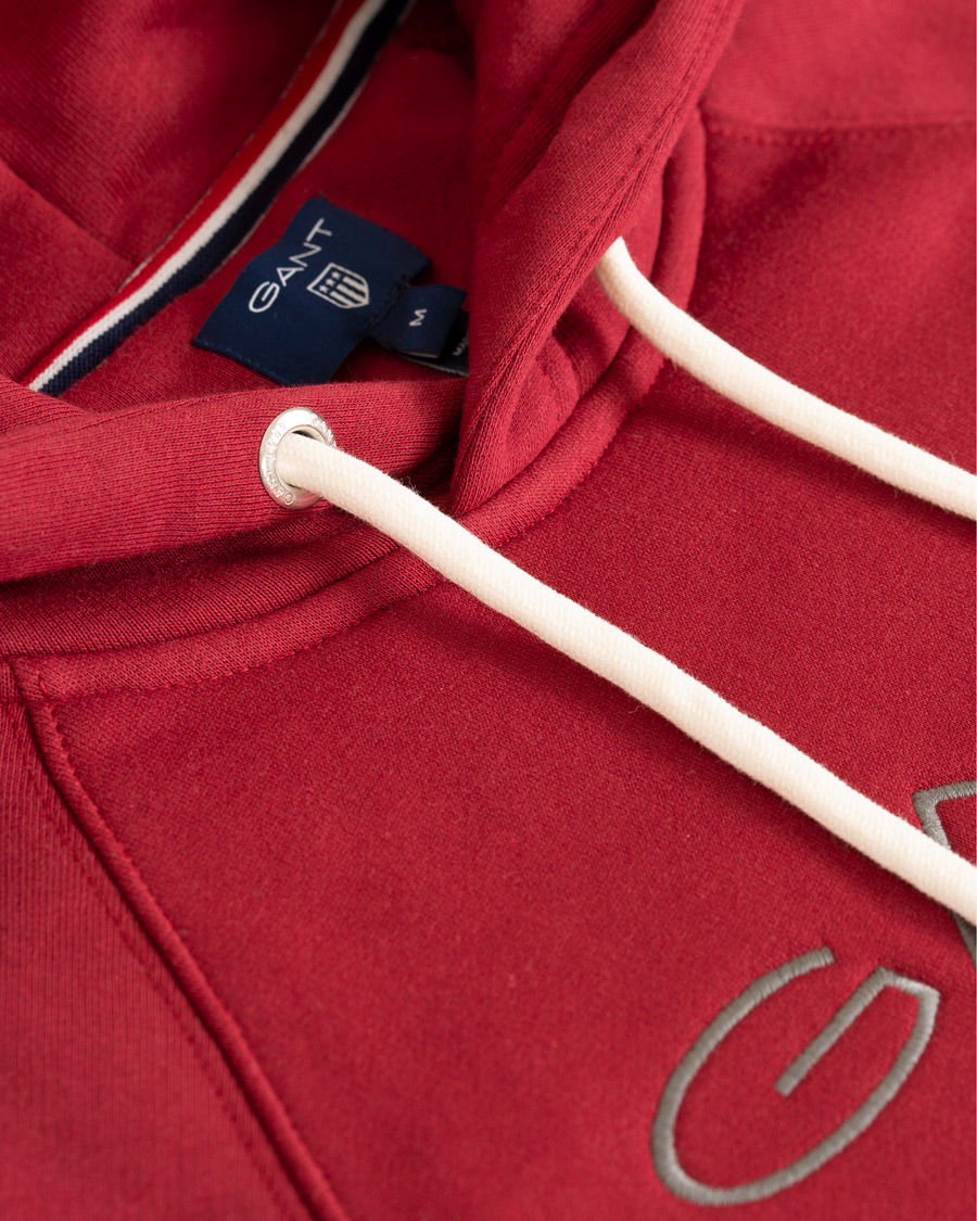 Herre | Trøjer | GANT | Shield Hoodie Mahogany Red