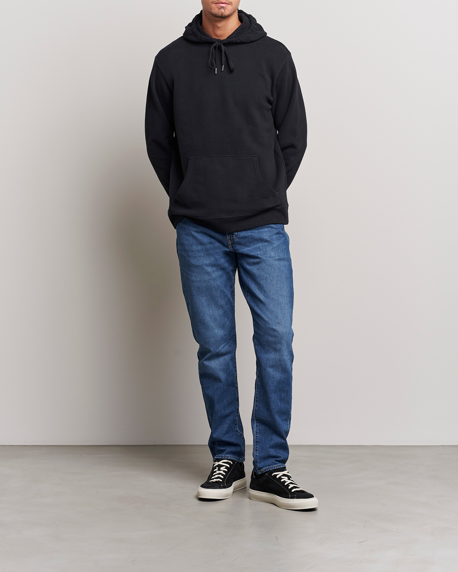 Herre | Trøjer | Sunspel | Loopback Hoodie Black