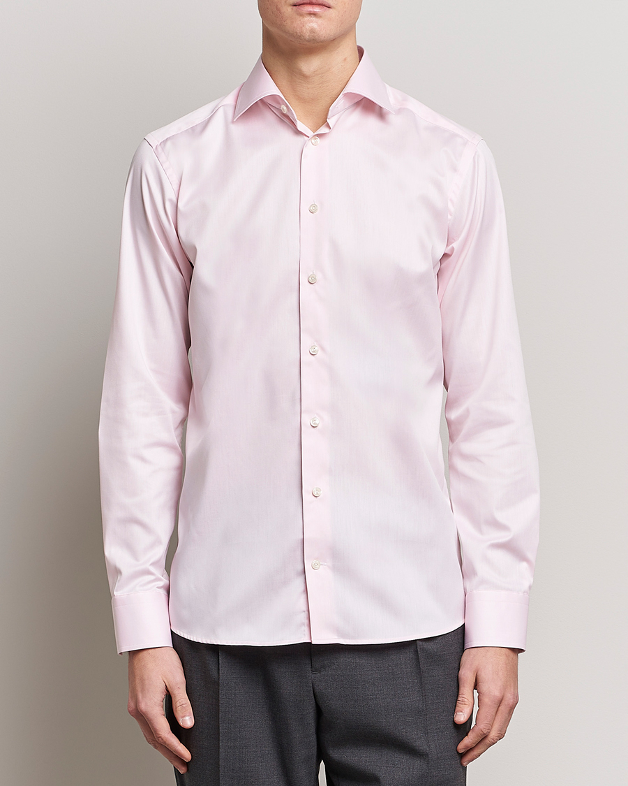 Herre | Businesskjorter | Eton | Slim Fit Signature Twill Shirt Pink