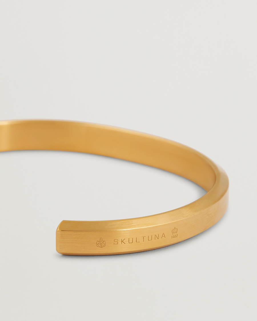 Men | Jewellery | Skultuna | Icon Cuff Matte Gold